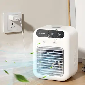 Portable Air Conditioning Fan | Powerful 3-in-1 USB Rechargeable Water Cooled Fan | Evaporative Cooler Tech with 2 Jet Speeds for Camping, Outdoor, Travel & Hot Offices | Personal Cooling Fan, Tent Fan, Multifunction Portable Air Cooler