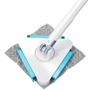 360° Auto-Clamp Triangle Mop: The Viral Wall & Ceiling Cleaner! No More Bending Over (Includes 30 FREE Dry Sheets!)