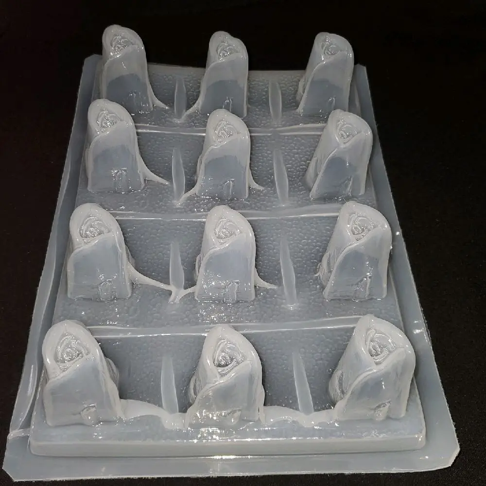 molde para gelatina de rosas