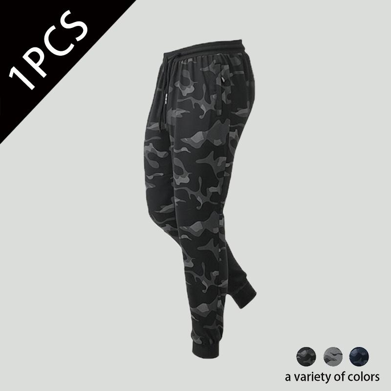 3Pcs Men's Fall Winter Camouflage Pants Casual Fashion Outdoor Hiking Sports Jogger Sweatpants