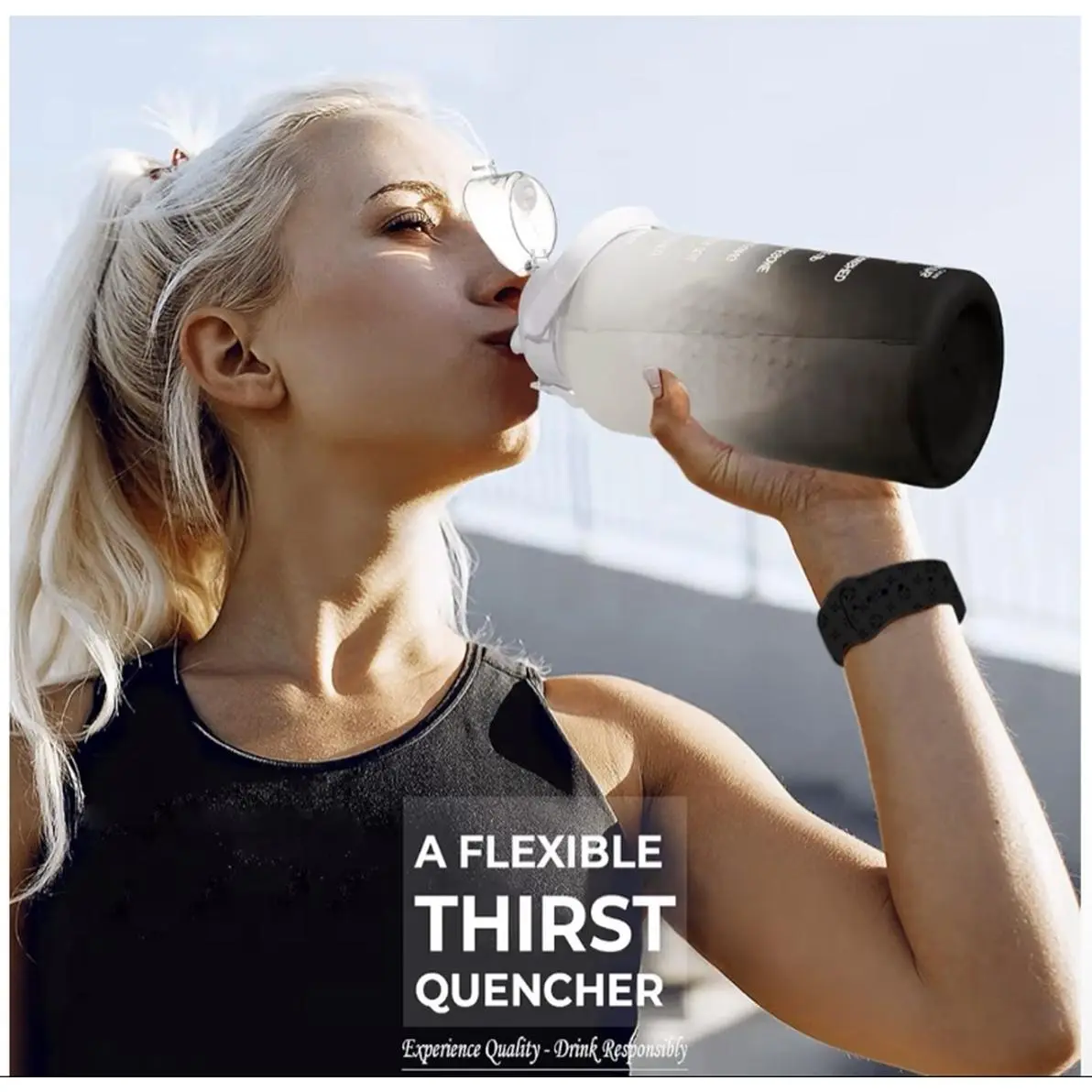 Motivational Water Bottle with Straw & Handle One Gallon 128 oz 3.8L Reusable Jug SpillProof BPA FREE for All-Day Hydration
