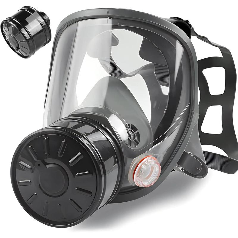 Gas masks survival nuclear and chemical gas mask with 40mm activated carbon filter full face respirator mask for gases chemicals vapors spray paint dust welding