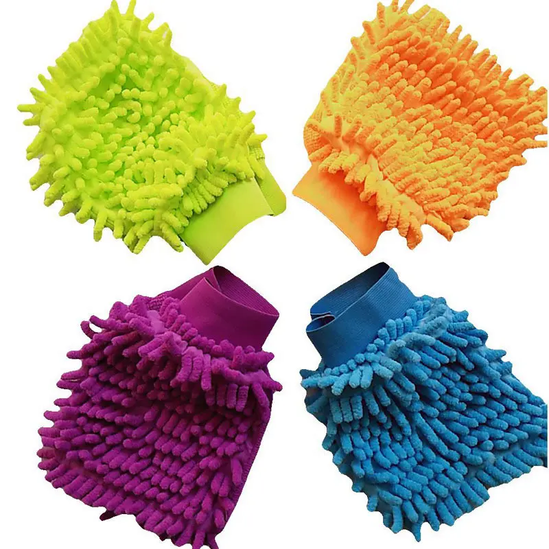 2026 Large Microfiber Car Wash Mitt Waterproof Chenille Gloves Thick Car Cleaning Mitt Wax Detailing Auto Care Double-faced Glove 2026 For your cars New for your car décor