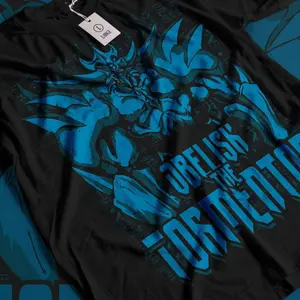 Yugioh Anime T-Shirt & Sweatshirt, Obelisk the Tormentor Blue Text Graphic Tee, Vintage Oversized Unisex Streetwear, Manga Gift for Men Women
