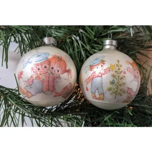 Vintage Hallmark Button and Bo Christmas Ornaments