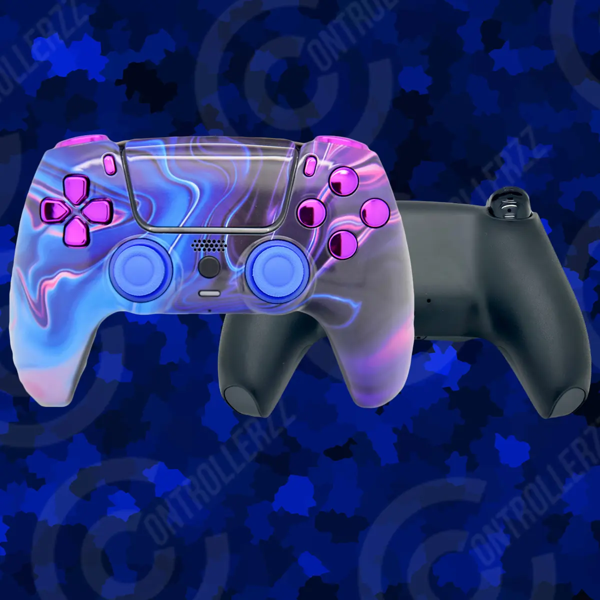 Blue & Purple Swirl & Purple Chrome Inserts