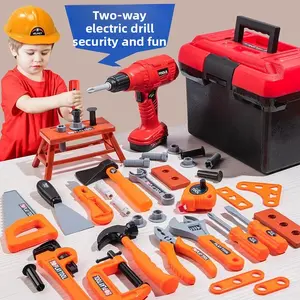 Children's Educational Repair Toolbox Screw Toy Baby Pretend Play Boys Assembly Disassembly Electric Drill Repair
