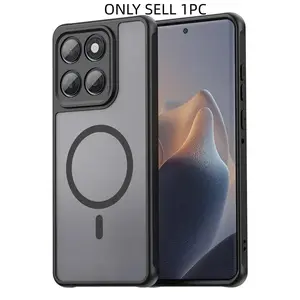 Select model required Protective Case Cover for Motorola Edge  Matte Clear Magnetic Wireless Charge Shockproof Funda