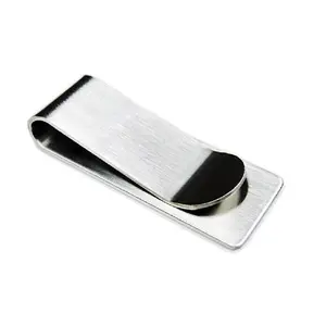 Stainless Steel Money Clip Silver Metal Pocket Holder Wallet Credit Card Holder