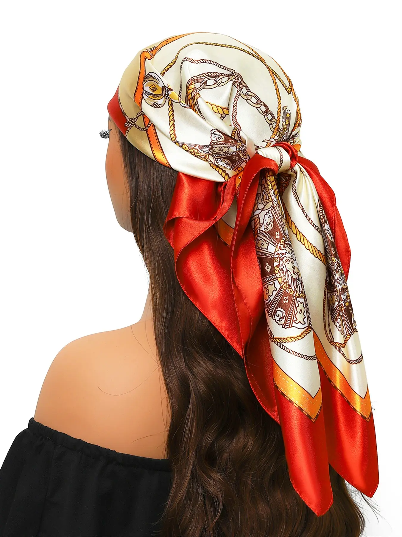 Women's Printed Scarf Shawl Wrap, Floral Pattern Shawl, Boho Floral Scarves, Fashionable Lightweight Travel Accessory, Perfect for All Seasons & Daily Use, Stylish Design, Fashion Headscarf
