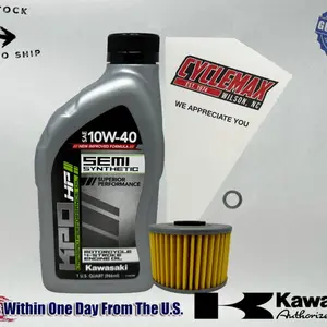 Cyclemax Semi-Synthetic KPO Oil Change Kit compatible with 2008-2025 Kawasaki KLX 140