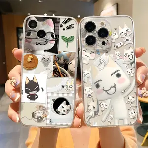 INS Cute Toro Inoue Cat Magsafe Magnetic Phone Case for iPhone 17 16 15 14 13 12 11 8 Plus Pro Max X XR XSMax Soft Clear Tpu Cover