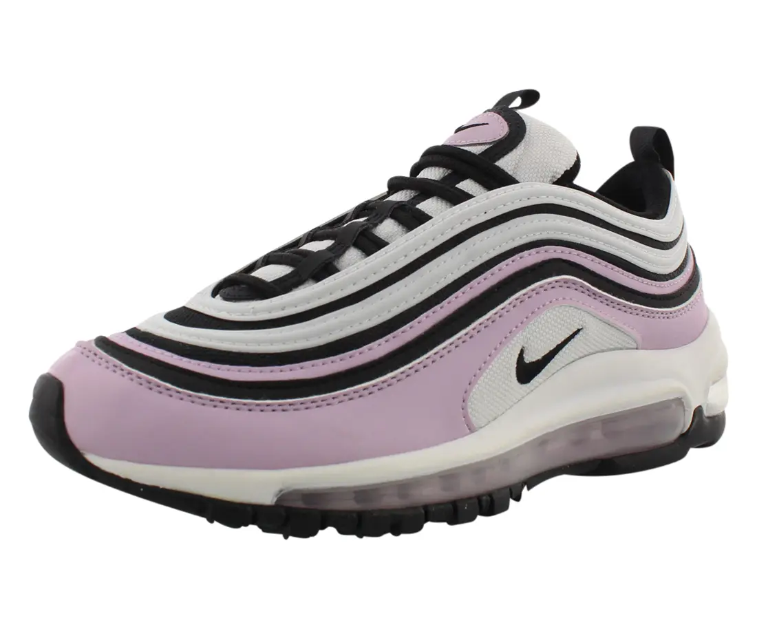 Nike Air Max 97 Trendy High Top Kids/Junior Girls' Sports Footwear, Lace-Up Laces, Full-Length Trainer, Sporty Chic for Casual Wear, Trainer Footwear, Sneakers