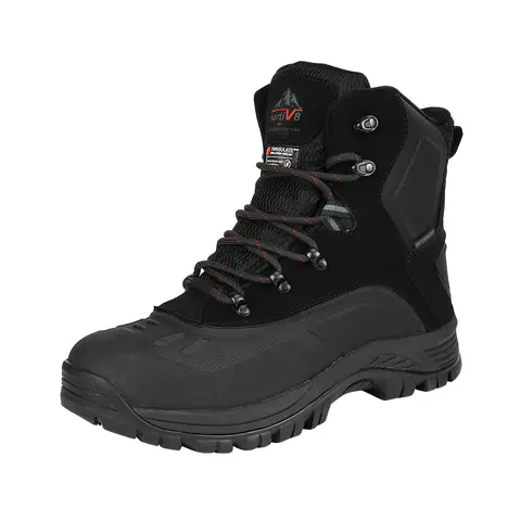 Dream Pairs Men's Warm Waterproof Closed Rubber Snow Footwear, Women's Cold-Weather Shoe
