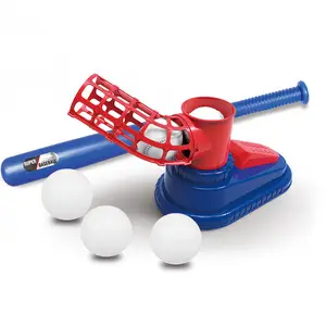 Beginner Baseball Launcher Toy Set - Kids Interactive Pitching Game with Bat & Balls, Indoor/Outdoor Sports Training Toy