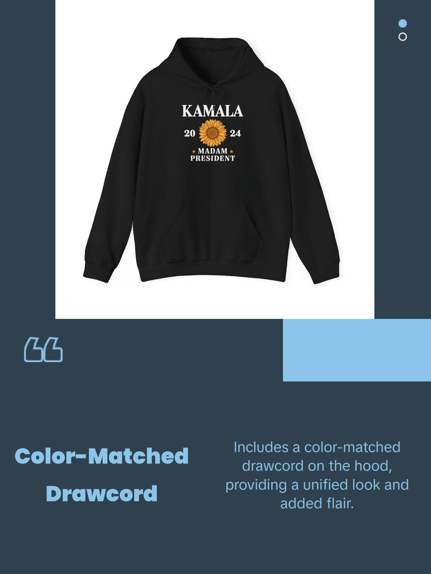 Kamala Madam President - Unisex Heavy Blend™ Hooded Sweatshirt