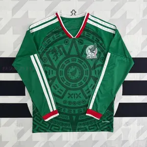 National Team 1970 World Cup Retro Green Long Sleeve Soccer Shirt