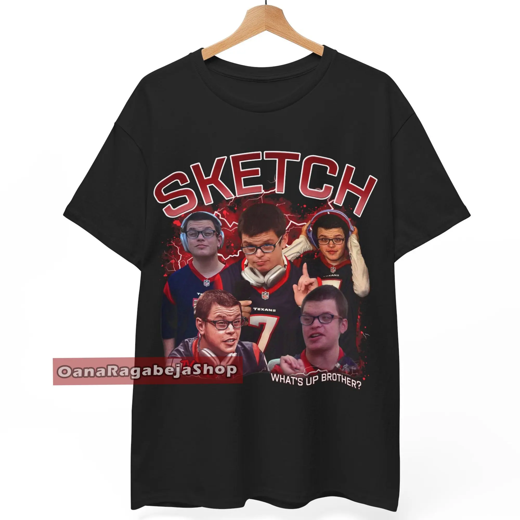 Personalized Sketch Streamer Whats Up Brother Shirt, Twitch Streamer Sketch Tshirt, Funny Tshirt, Gift for Video Gamer Shirt, Funny Tshirt, Sketch Meme Shirt, Therealsketch Streamer Sweatshirt, Gift for Her, Gift for Him, Gif for Gfriend