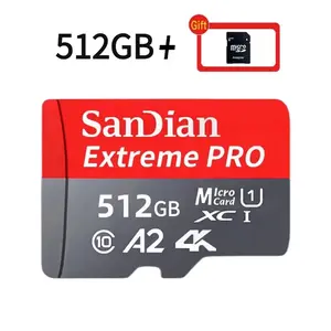 Sandian Real Capacity Microtf SD Card 512GB 256GB Memory Card High Speed Cartao De Memoria 1/2TB for Smart Phone Nintendo Switch SAN DIAN