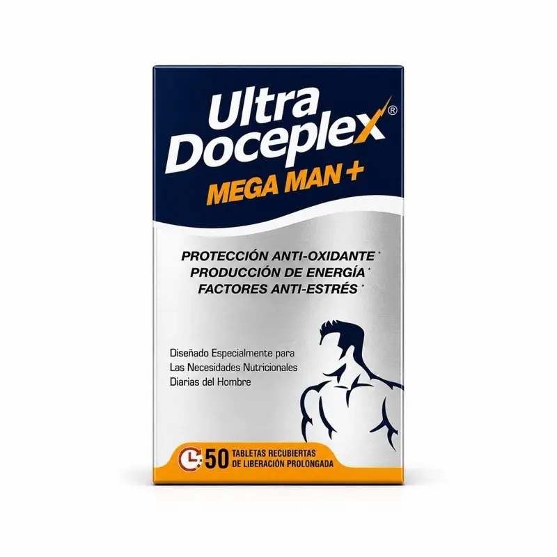 VIJOSA Ultra Doceplex Mega Man+ Dietary Supplement, Essential Support for Stress Relief (50 Tablets)