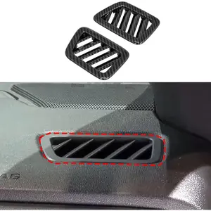 for Chevrolet Colorado/GMC Canyon 2023 2024 2025 Accessiores Car Center Console Dashboard Upper Side Air Outlet AC Vent Cover Trim Carbon Fiber Style