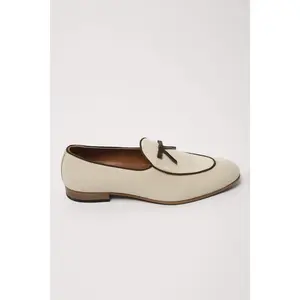 Belgian Loafers Ivory White