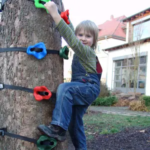 Children's Tree Climbing Rock Climbing Wall Outdoor Climbing Wall Amusement Accessories Outdoor Plastic Expansion Synaesthesia Training