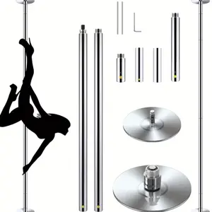 Adjustable Static and Spin Dance Pole for Gymnastics Training, Sports & Outdoor Leisure Equipment Spinning