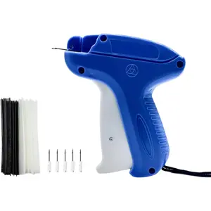 Gun for Clothes Stitchy - Quick Clothing Fixer Sewing Gun Kit Hemming Sticky with 5 Fine Needle, 500 White + 500 Black