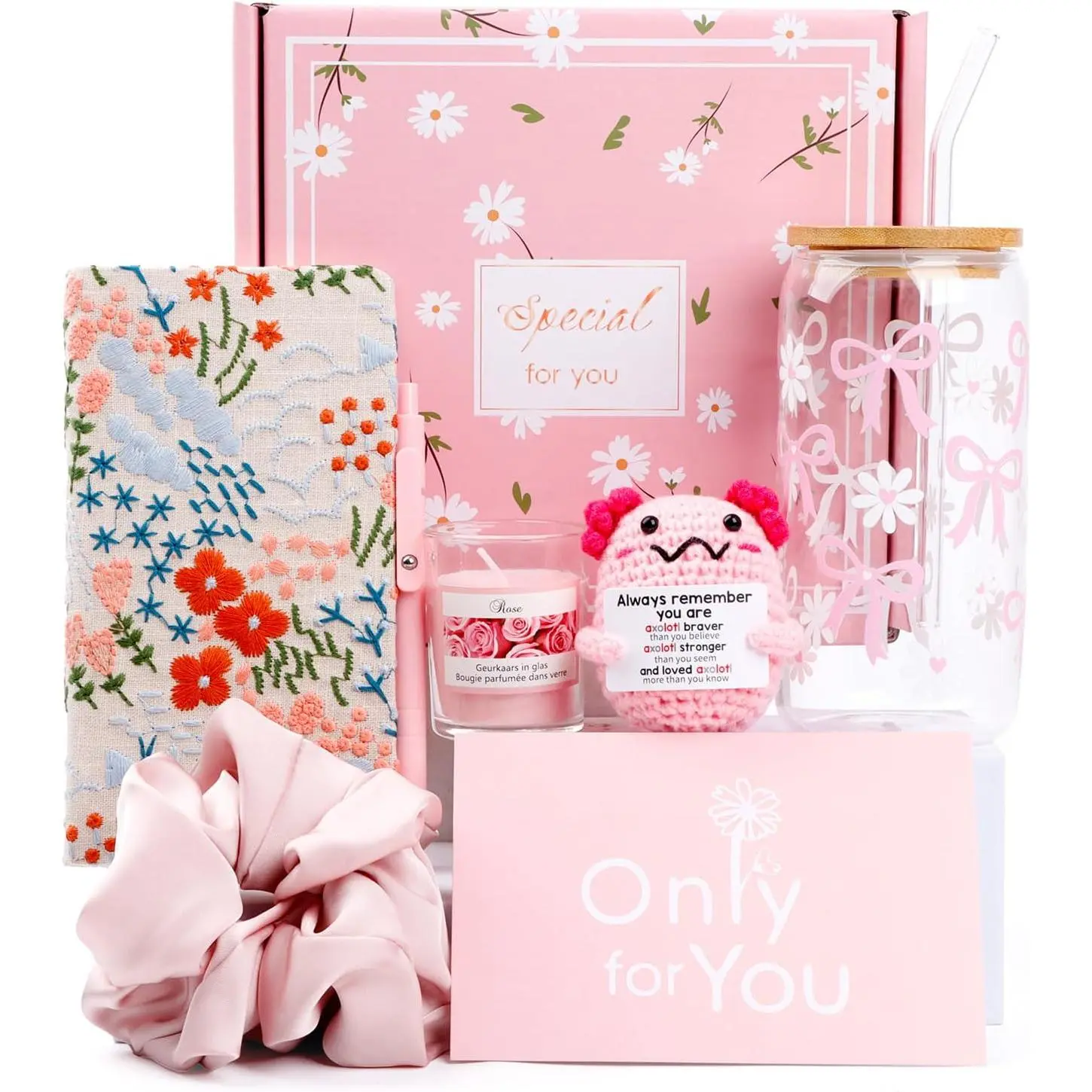 Birthday Gifts for Teen Girls, Teen Girl Gift Trendy Stuff, Teenage Girl Gift, Birthday Christmas Cute Gifts Teen Girls Daughter, Sister, Best Friend Gift Basket for Women (Pink)