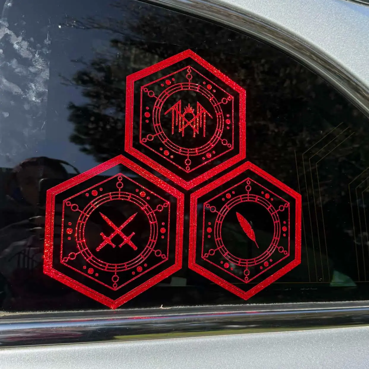 Sleep Token House Veridian Feathered Host Car Sticker Set - Even In Arcadia (EIA), Easy Installation, Durable, Vehicle Exterior Decoration, Personalization, Indoor/Outdoor, TikTok Music Merch, Music Lover