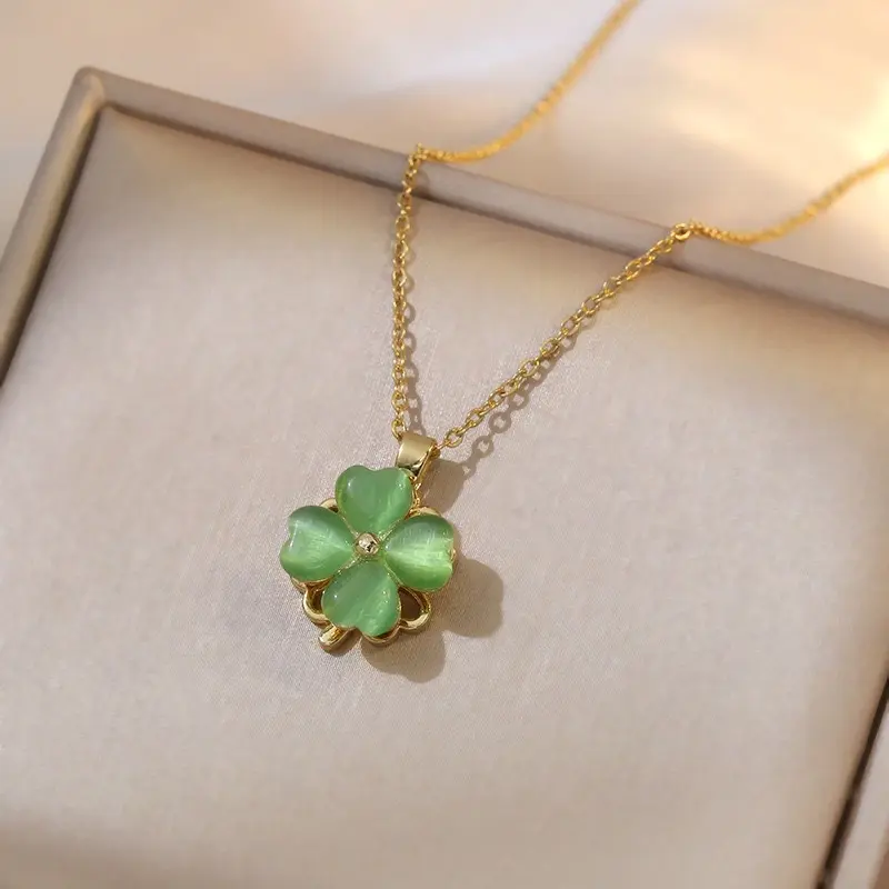 X1869 Green Cat Eye Necklace