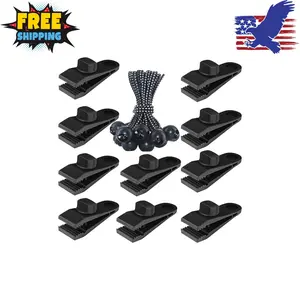 Tarp Clips Heavy Duty Lock Grip, 20 Pack Tarp Clamps Heavy Duty