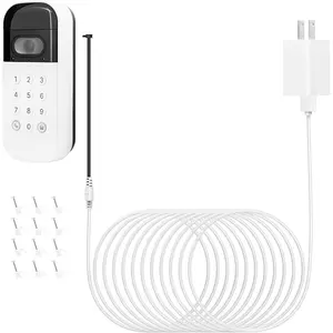 Hardware tools 25ft/7.5m Power Cable and Adapter for myQ Smart Garage Door Video Keypad,Outdoor Weatherproof Power Cable,Power Adapter Kit for Continuous Charging