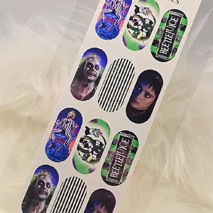custom waterslide nail decals BEETLEJUICE