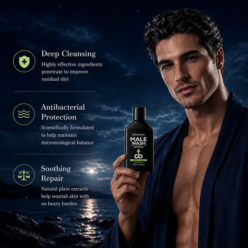 KORMESIC Men‘s Daily Hygiene Wash – Gentle Cleansing for Personal Care & Active Lifestyle