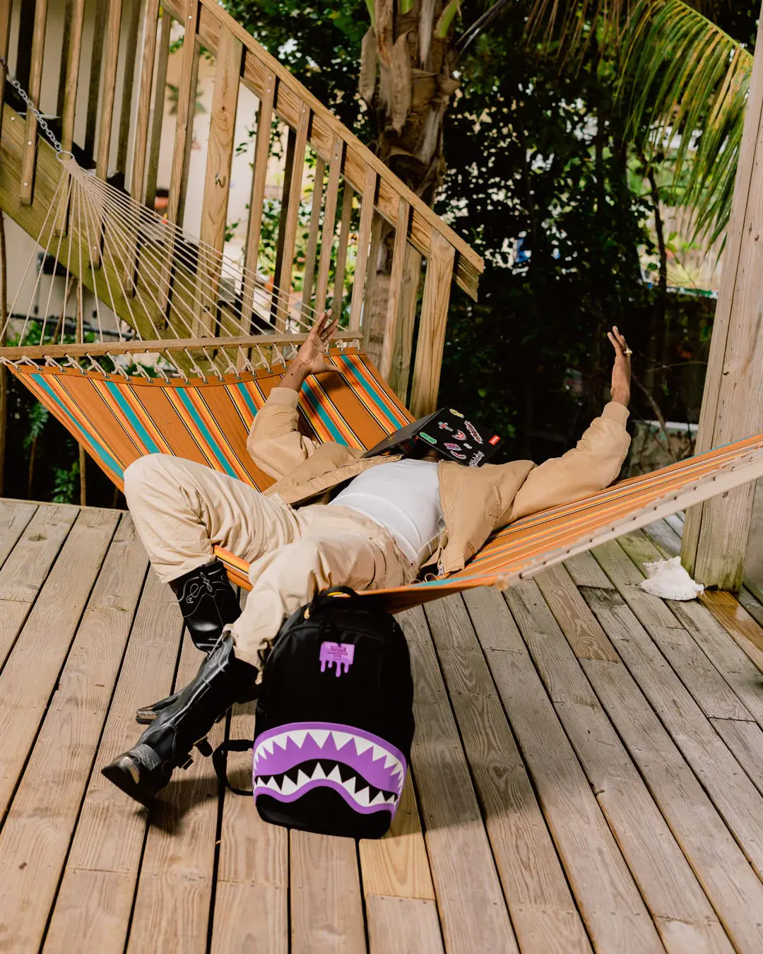 SPRAYGROUND 'SHARK CENTRAL PASSPORT' Backpack