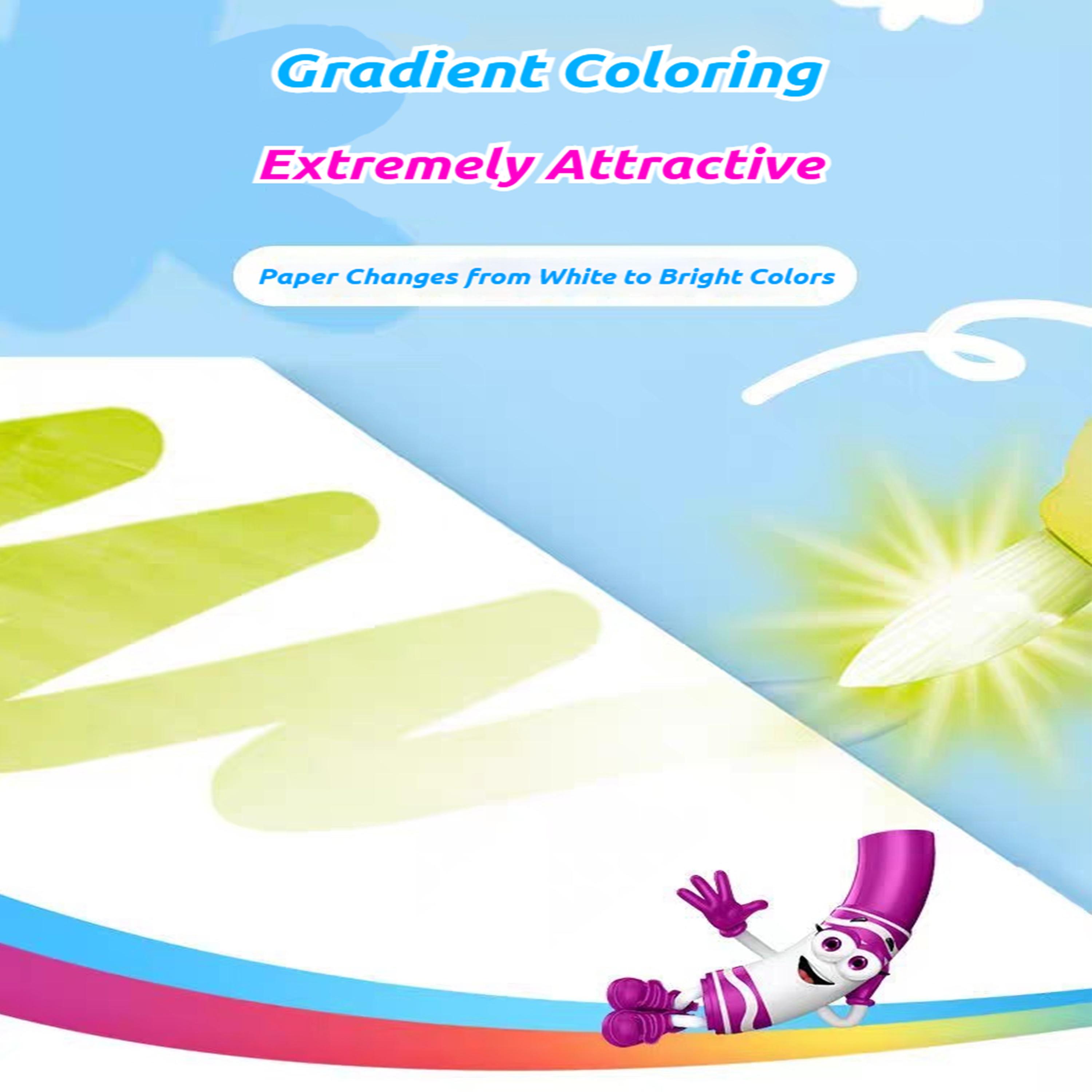 Magic Light Brush, Sensory-Friendly Art Tool with 18 Color-Changing Pages and Glow Brush, for Children with Autism and Sensory Needs, Ages 3+