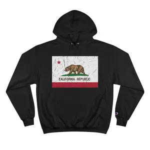 Champion Hoodie, California Golden State Design - Cozy Sweatshirt, West Coast Vibes Hoodie, Golden State Apparel, Cali Champion Pullover,