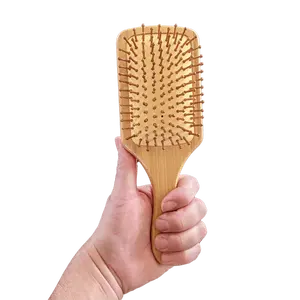 Large Paddle Style Bamboo Hairbrush