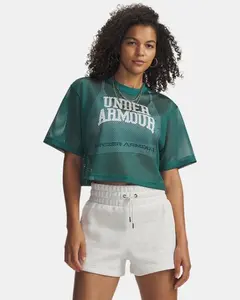 Under Armour Football Mesh Women's Crop T-Shirt