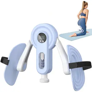 Home Fitness Inner Leg & Arm Exerciser Equipment, Foldable Compact Device with Adjustable Kegel Leg Trainer, 360° Rotating Silicone Pad & Multiple Resistance Levels for All Fitness Levels,summervibes