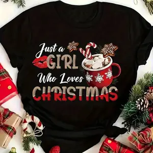 Unisex Christmas Vibes Tee | Holiday Graphic T-Shirt | Cute Festive Top | Easy Wash