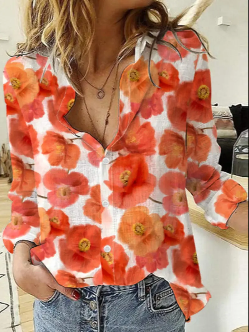 red flower top - TikTok Shop