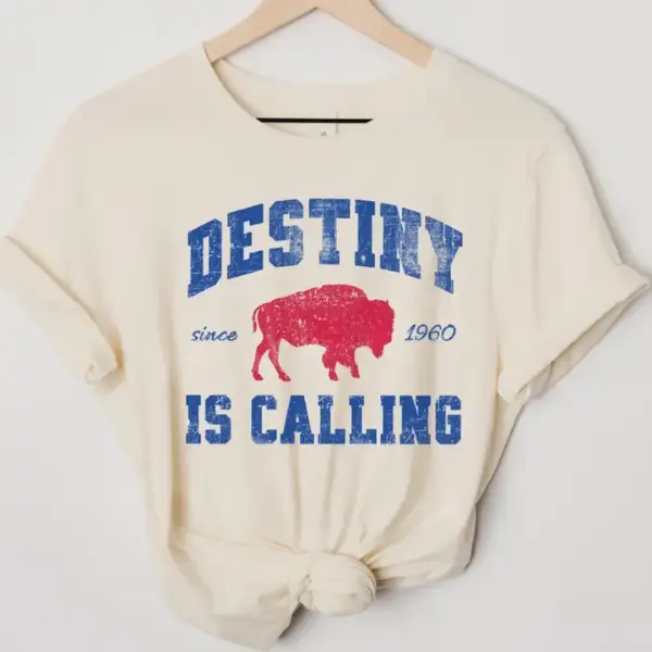 Buffalo Football Tshirt, Mens Womens Playoff Buffalo Football Fan Gift, Buffalo Mafia Apparel, Victory Monday Tee, Destiny is Calling Shirt