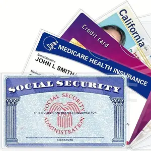 10 Piece PVC Card Holder, Transparent Waterproof ID Case, Easy Insert Design, Protects Credit & Medicare Cards, Keep Your Cards Safe and Clean!