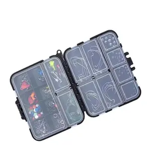 Portable Fishing Tackle Box, 2 Layer Fishing Lure Storage Box, Fishing Accessories Organizer, Fishing Gear Storage Box