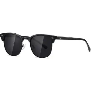 AEVOGUE Polarized Sunglasses For Women And Men Semi Rimless Frame Retro Sun Glasses AE0369