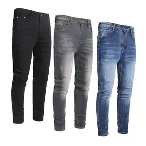 JUNBAOSS Men's 3-Pack Skinny Jeans Stretch Ripped Jeans for Men, Distressed Slim Tapered Leg Fashion Comfort Flex Waist Denim Pants