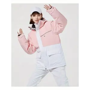 Women's Ski Jacket and Trousers Windproof High Quality Cold Adjustable Ski Top and Trousers Winter Snow Sports Snowboarding Skating Mountaineering Camping Ski Clothing Set